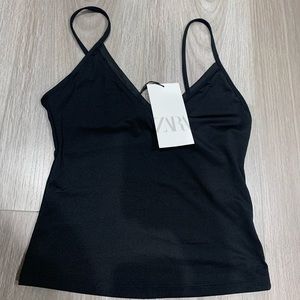 ZARA Tank Top with Mesh Panel